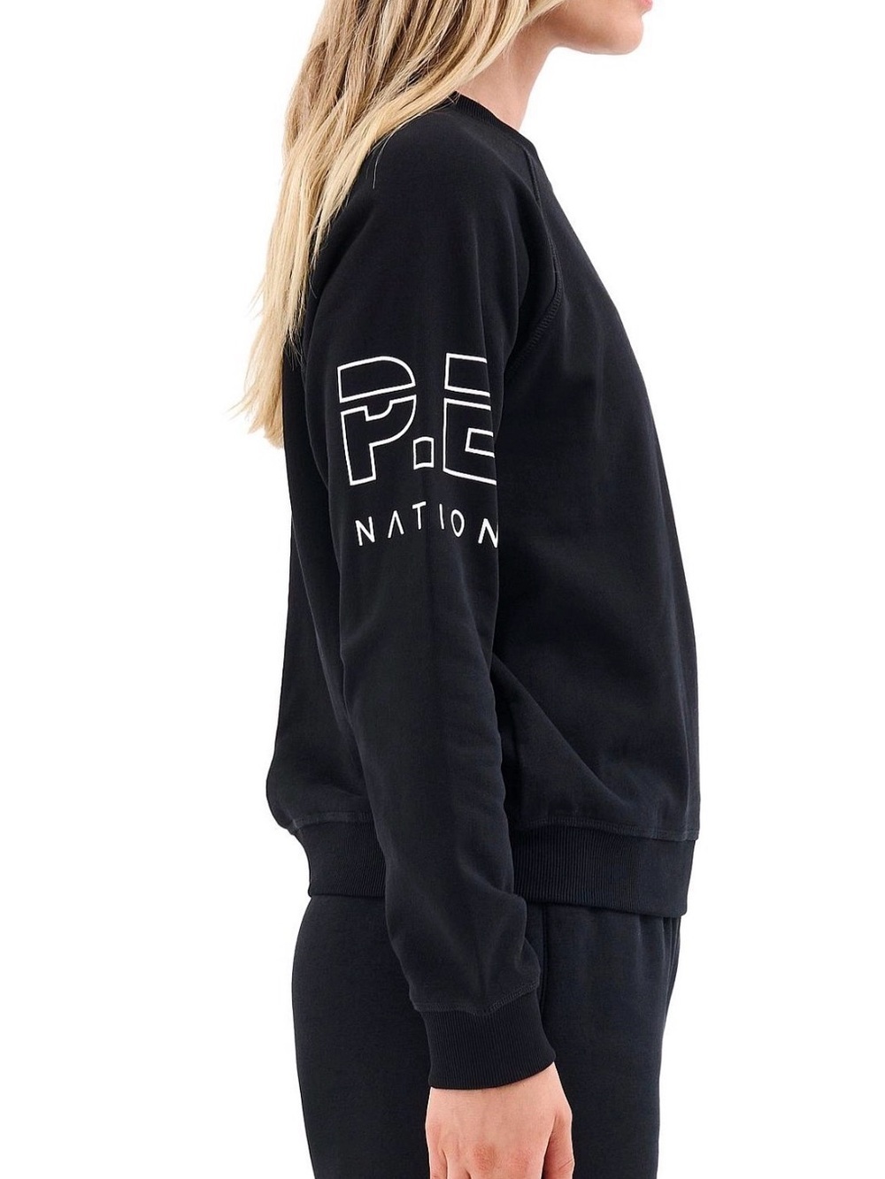 P.E Nation Moneyball sweater Black Pullover Crew Sweatshirt, small - Picture 2 of 14